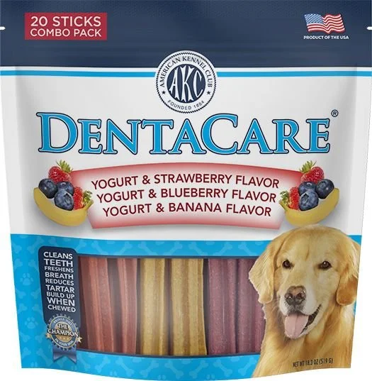 - ProNevus dog food palatabilityAKC Dentacare Yogurt with Strawberry Blueberry & Banana Flavor Dental Dog Treats