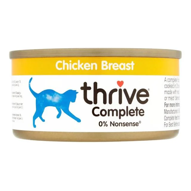    - Cat food for immune system support  Thrive Complete Cat Food Chicken Breast   75g