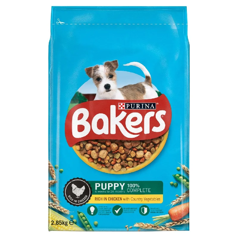 - Special food for puppiesBakers Puppy Chicken & Vegetables 2.85kg