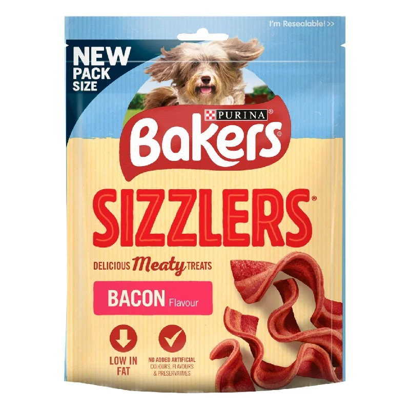  -Chicken-flavored dog foodBakers Dog Treats Bacon Sizzlers 90g